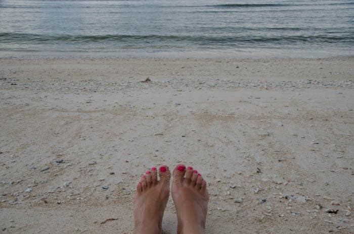 I really felt relaxed there…