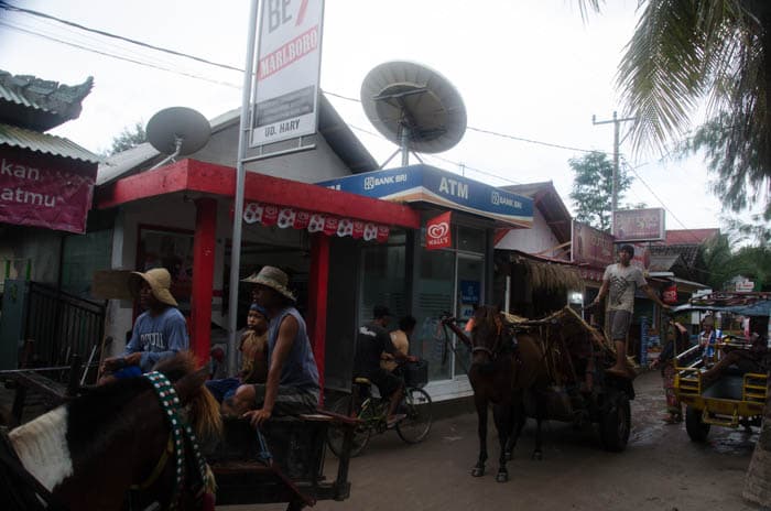 The main street gets really busy during the day