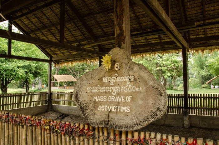 One of the mass graves