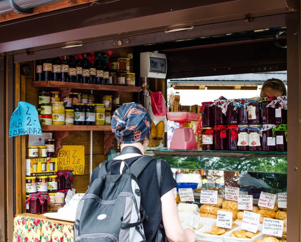 Zakopane-cheese-stall-Krupowki 