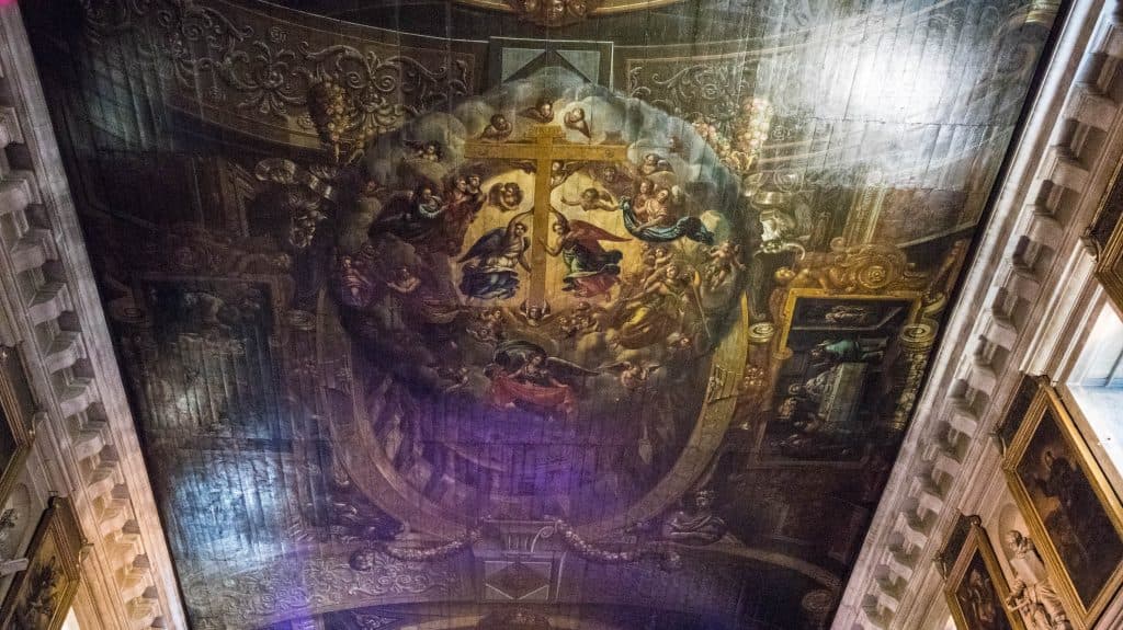 sufit kościoła w lizbonie 