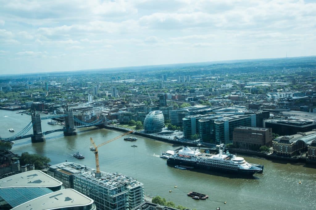 tamiza i miasto londyn widok ze sky garden 
