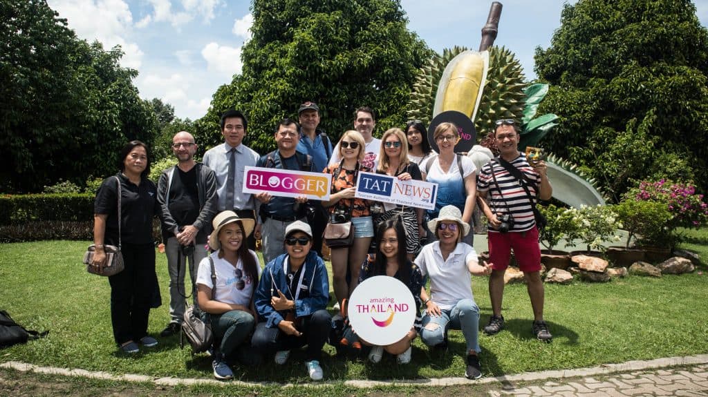 Bloggers on a fam trip in thailand. 