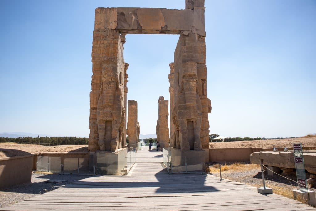 brama wszystich narodów w persepolis w iranie