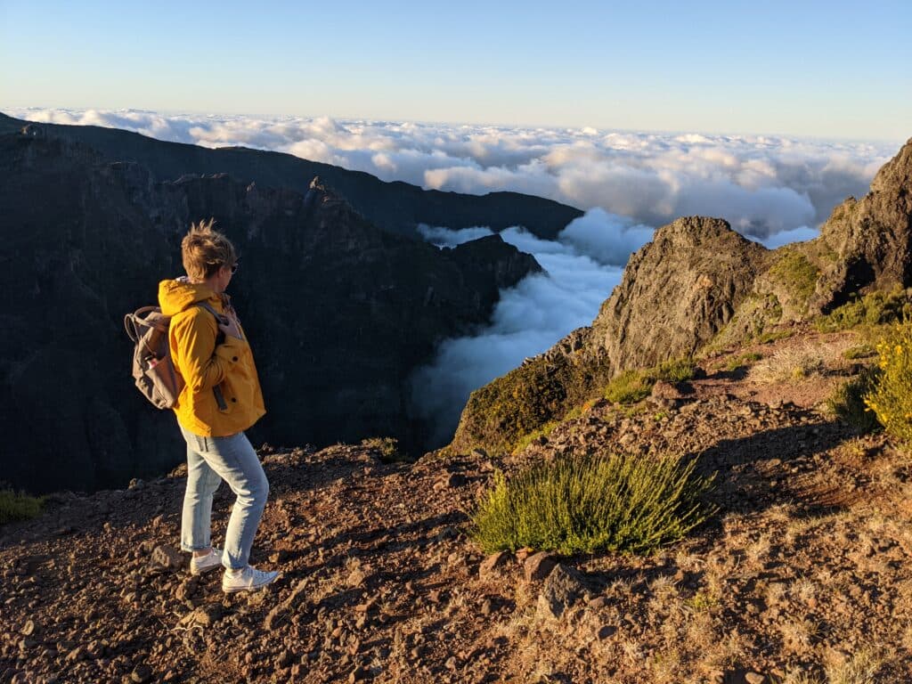 pico do arieiro zachód słońca 