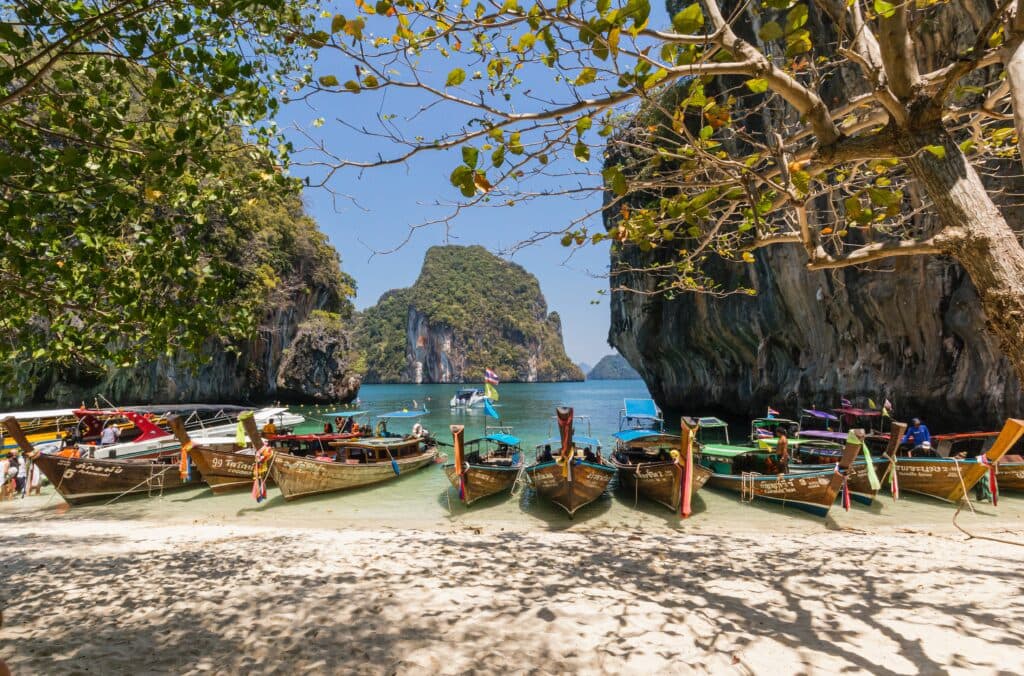 Boats, island, beach