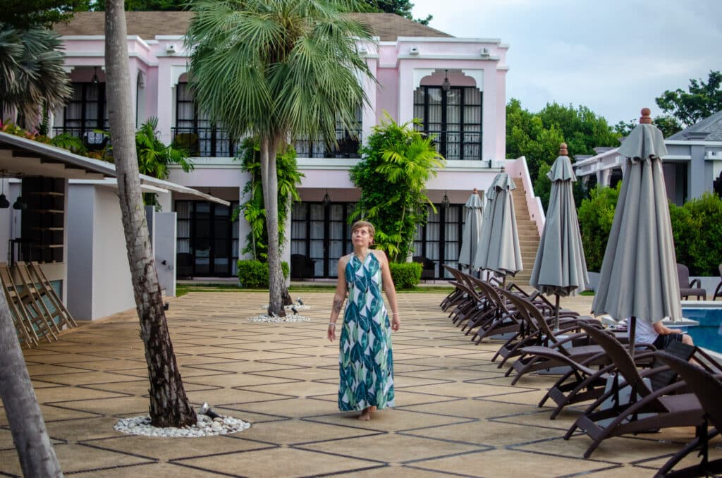 Joanna at a resort on Koh Samui, Thailand. 