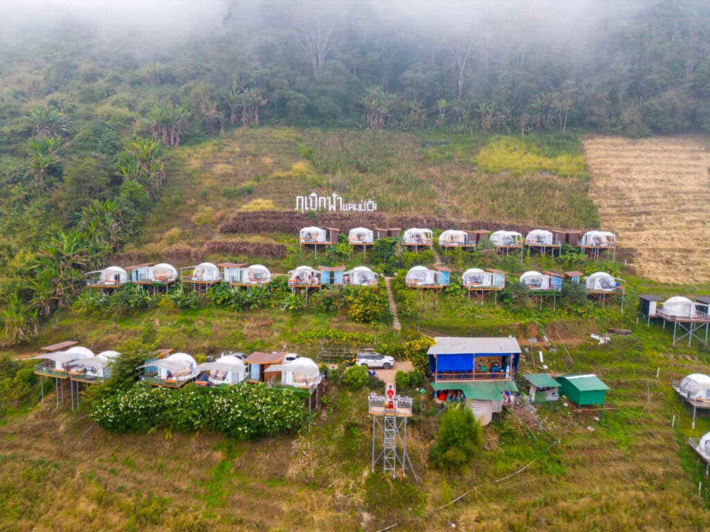 Glamping w Mon Jeam niedaleko Chiang Mai. 