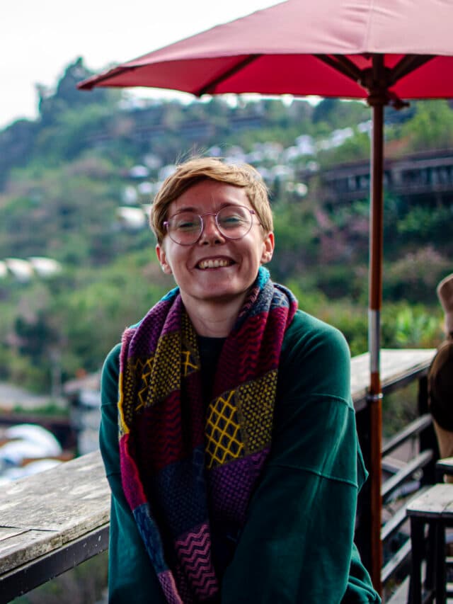 Joanna in the thai mountains. 