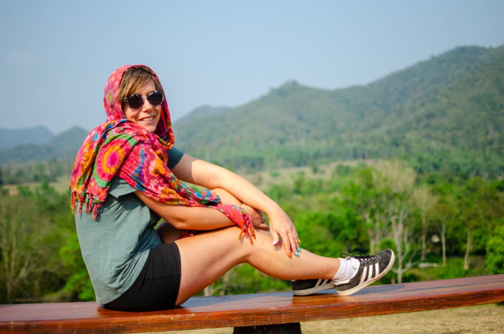 Joanna in Kui Buri Park. 