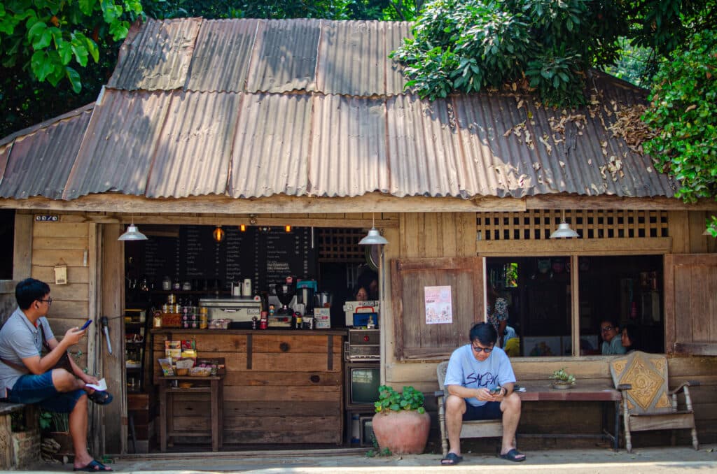 A coffee shop in Phrae