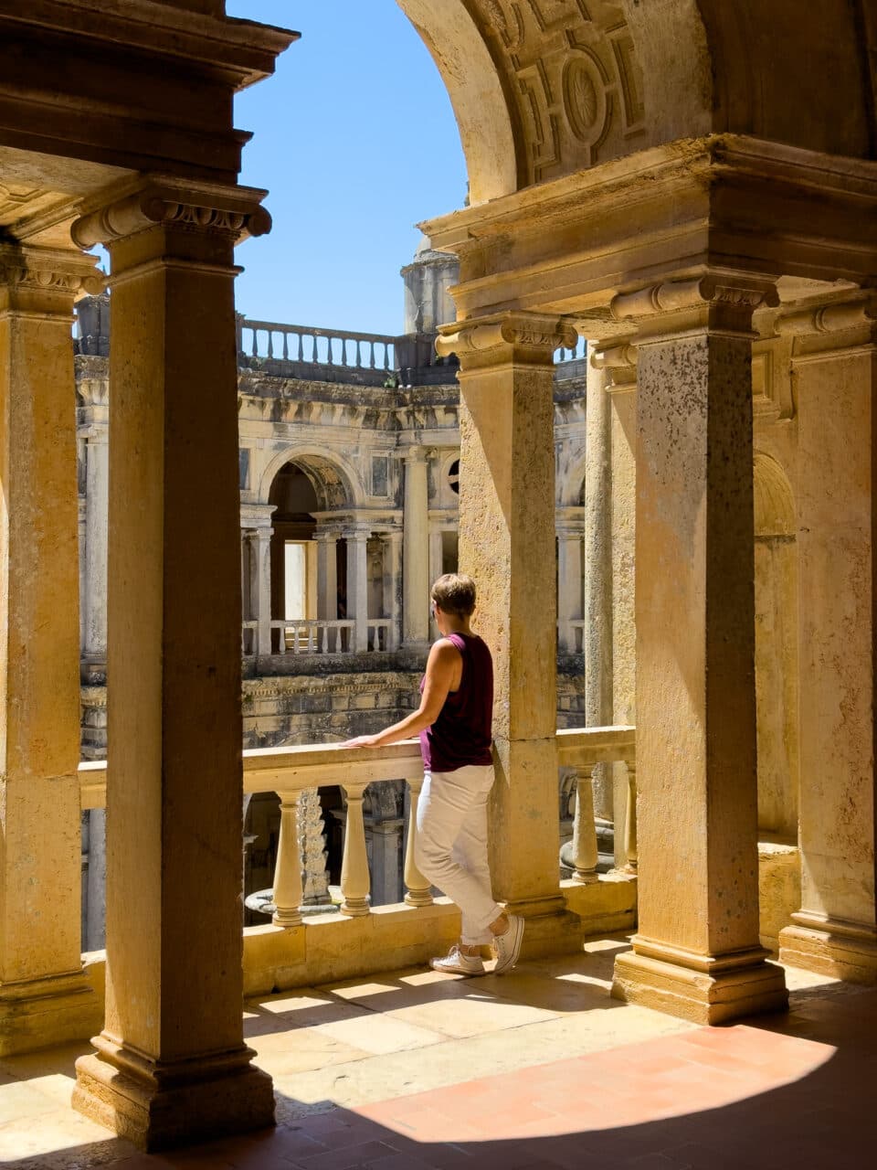 The cloister of Tomar Monastery