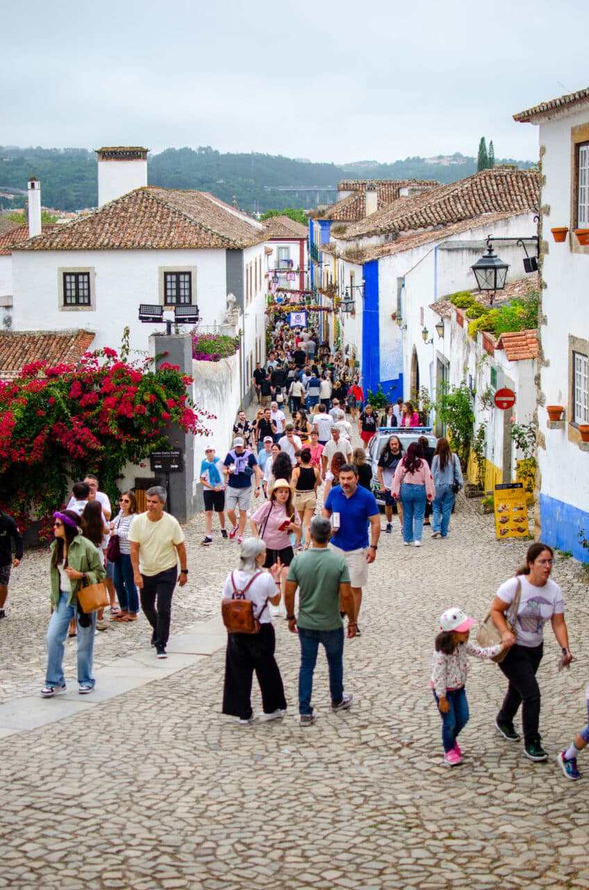 Ulica Óbidos, Portugalia. 