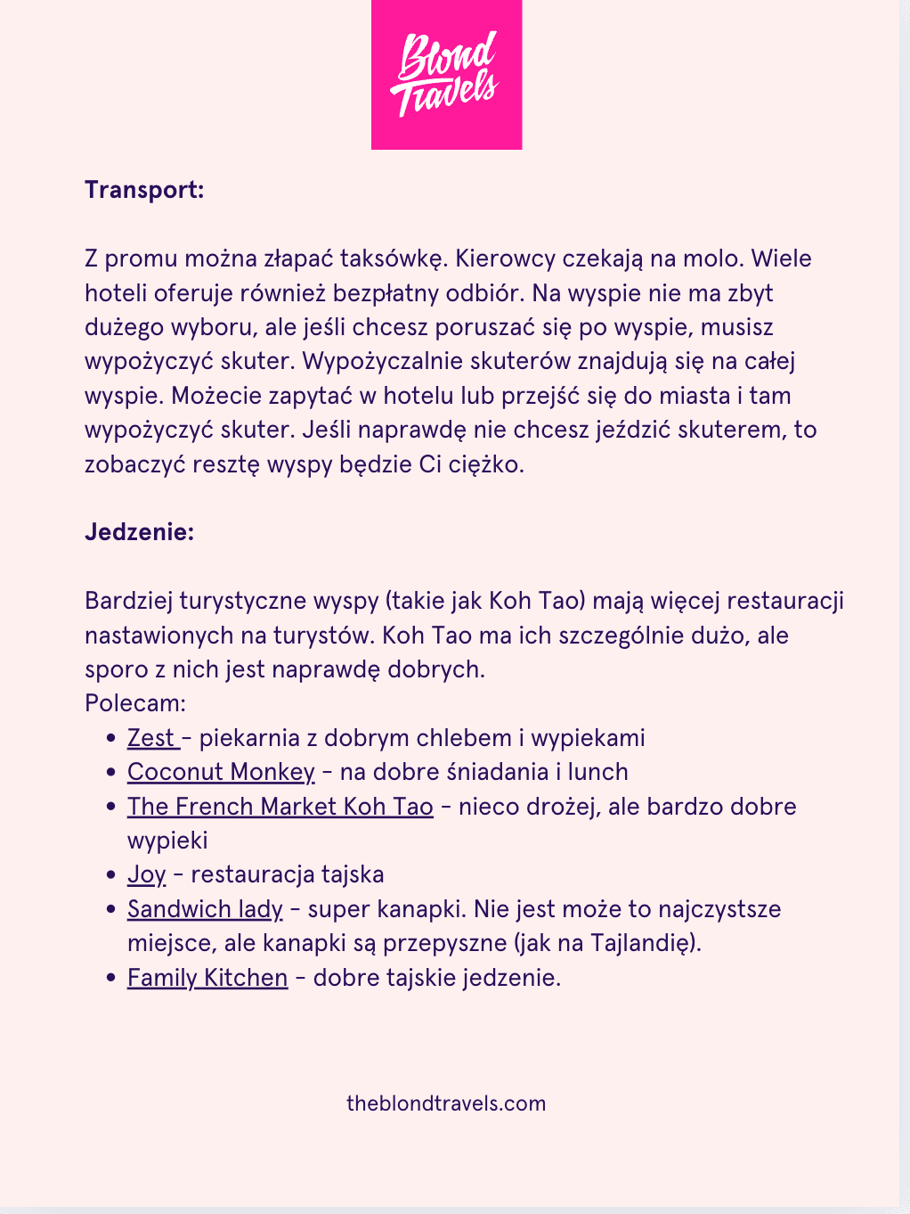Przykład planu podróży - strona 3