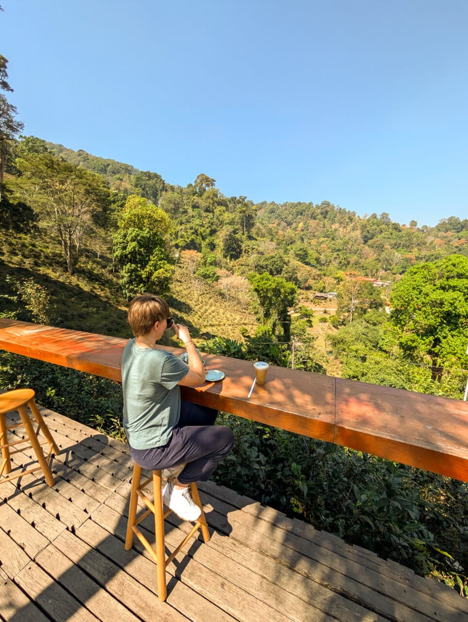 Chiang Dao, widok, taras widokowy, herbata