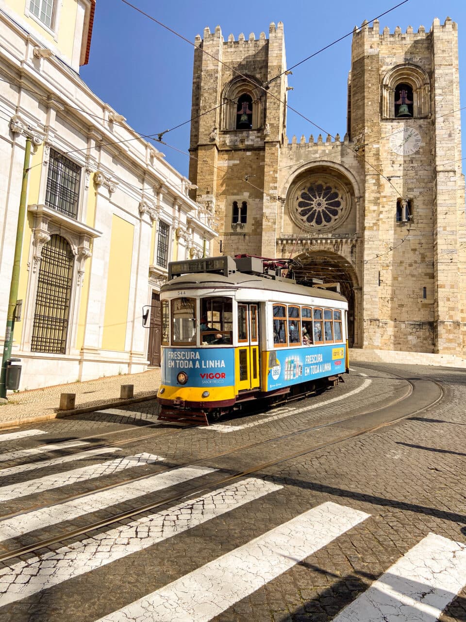 Lisbon, tram, cathedral