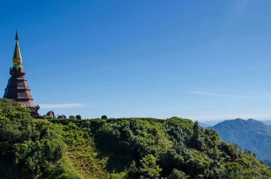 The main pagoda in the Doi Inthanon National Park