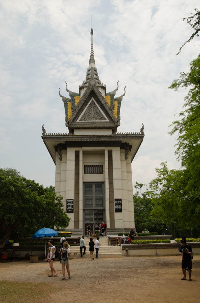 The temple, where bones of the victims are kept