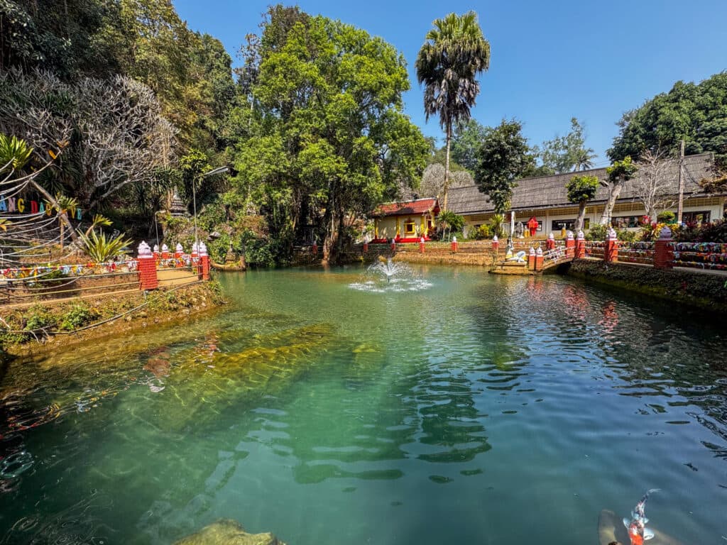 Blue pond in Chiang Dao
