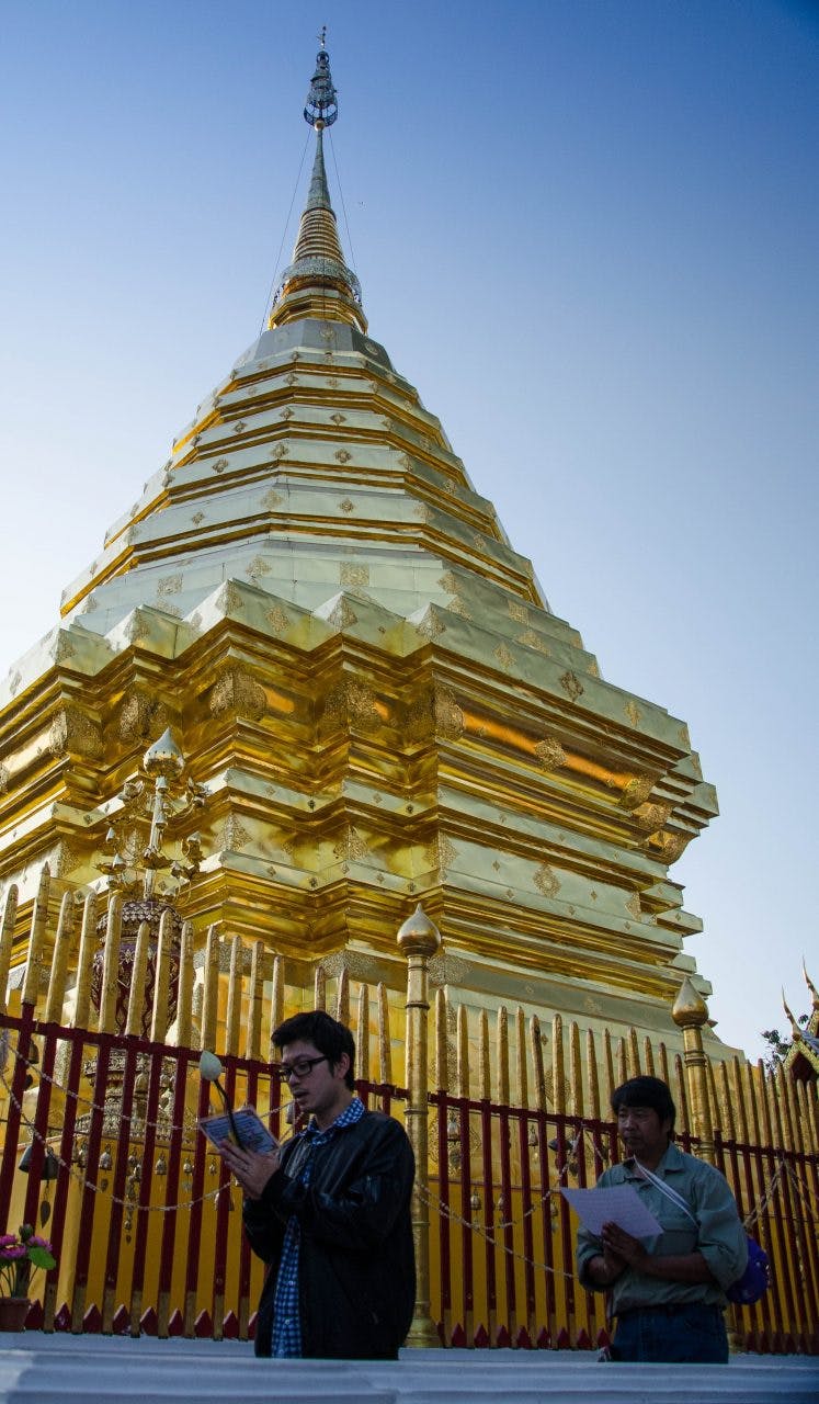 Golden stupa at Wat Phra That Doi Suthep