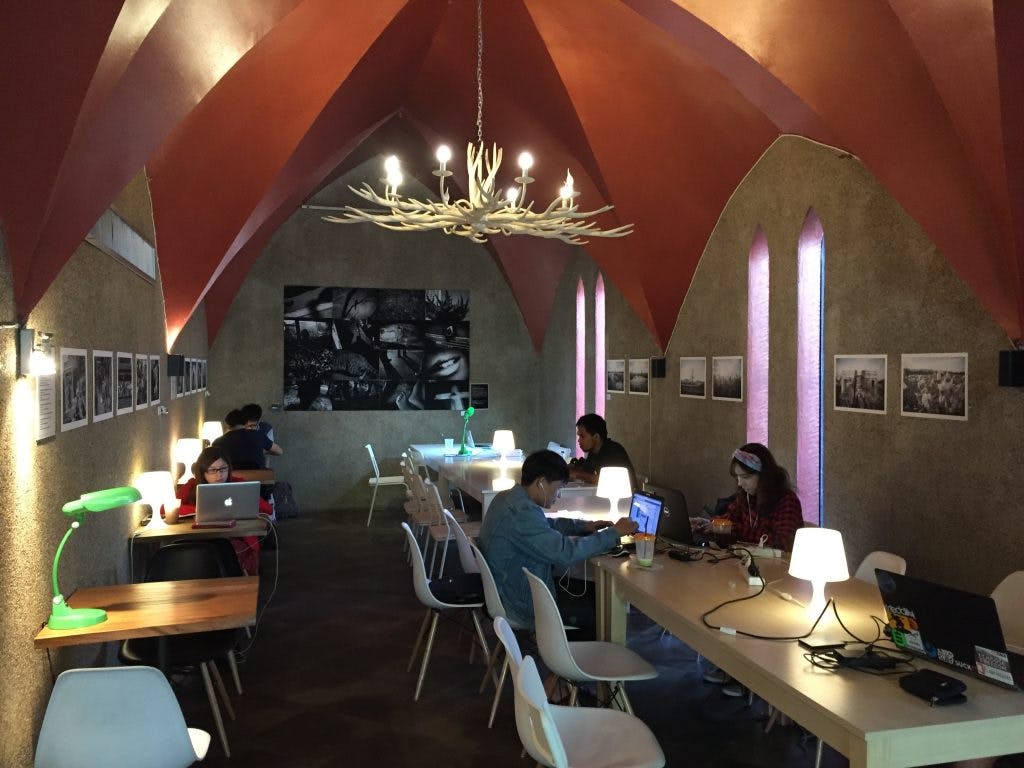 Interior of Kaweh Café