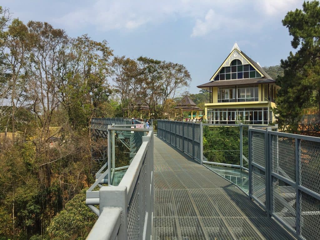 Canopy walkway at Queen Sirikit Botanic Garden in Chiang Mai
