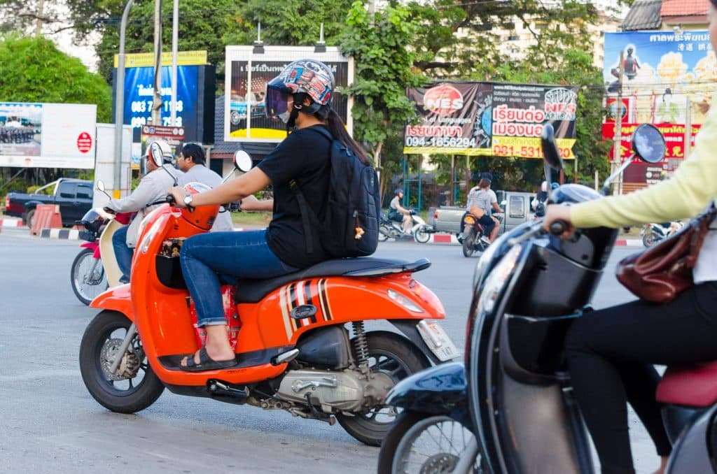 A scooter in Chiang Mai