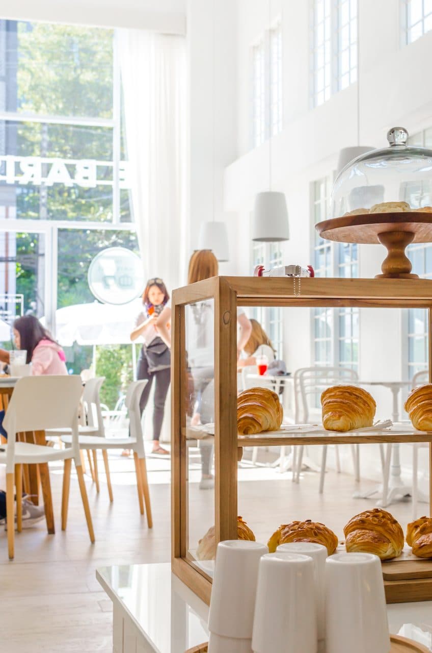 Pastries showcase at The Baristro in Chiang Mai