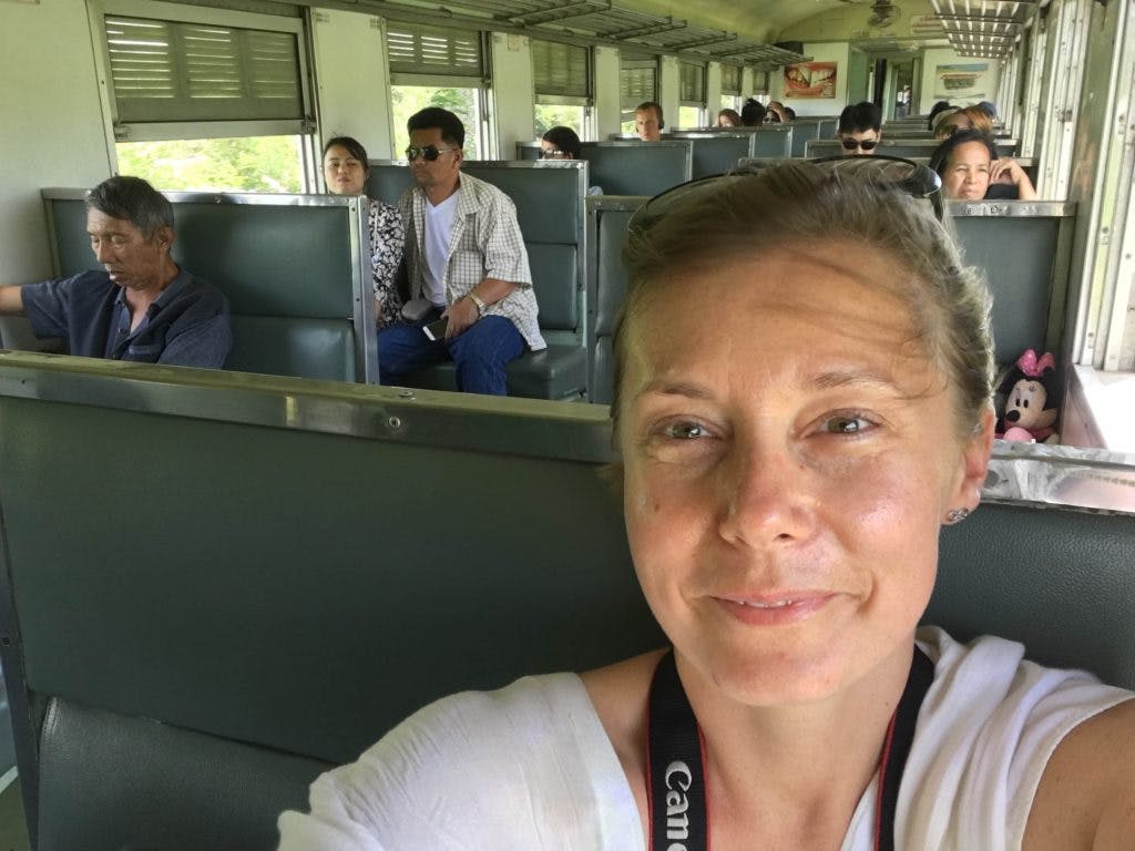 joanna rides the death railway in kanchanaburi 