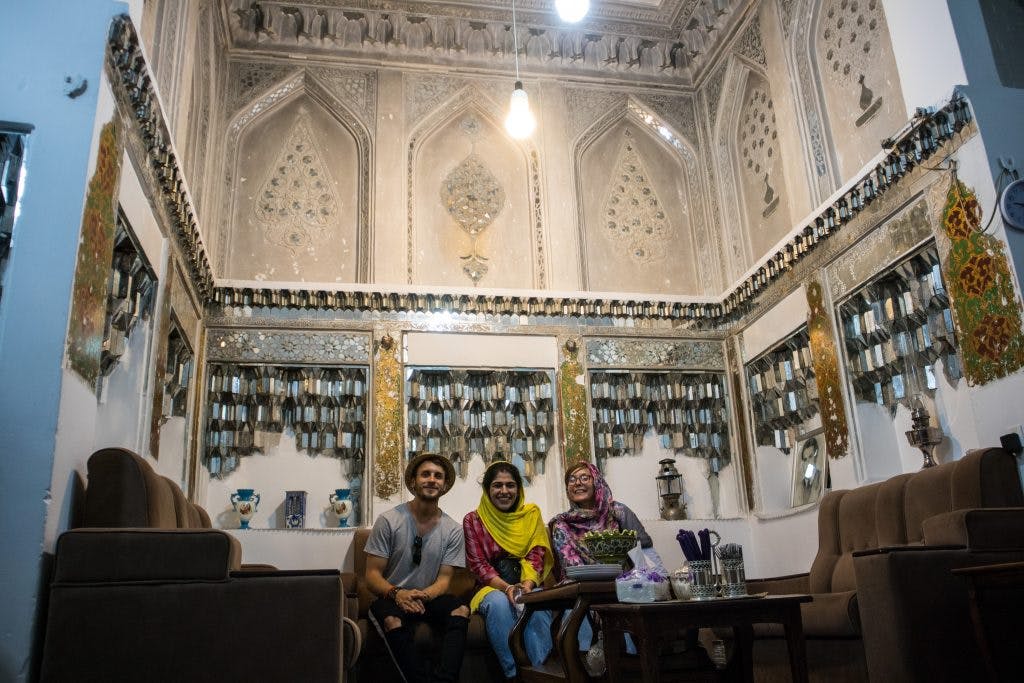 wnętrze irańkiego domu w yazd