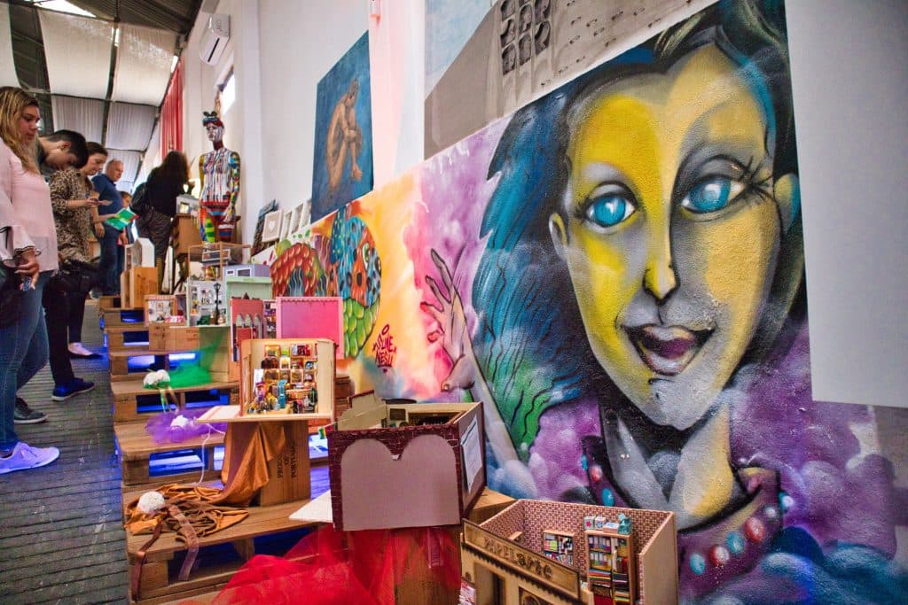 an exhibition in vila nova de gaia of doll houses