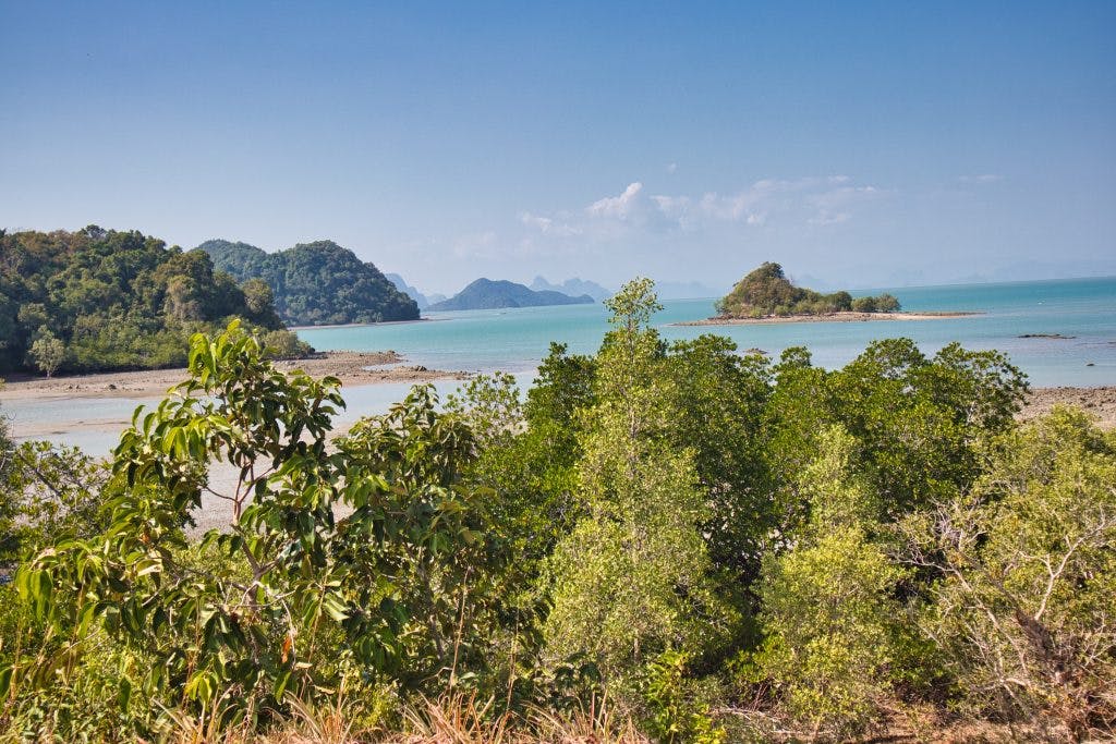 Small islands seen from a view point on koh yao noi. 