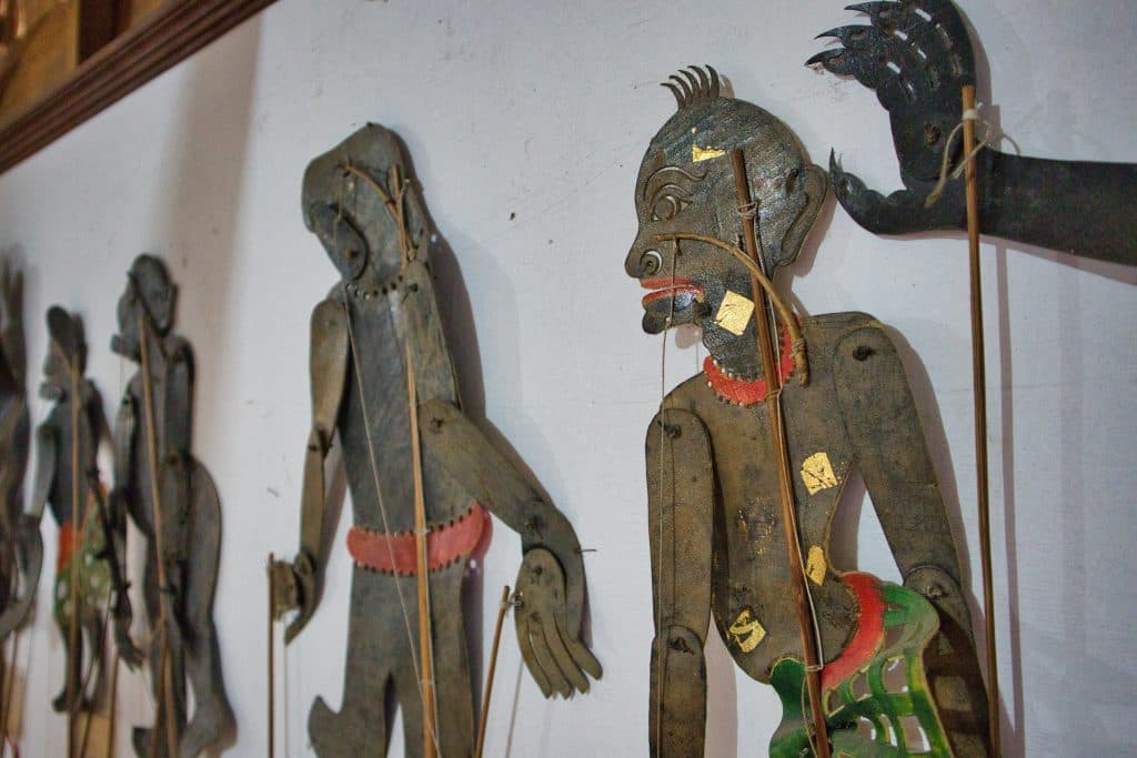 Puppet exhibit at Suchart Supsin in Nakhon Si Thammarat.
