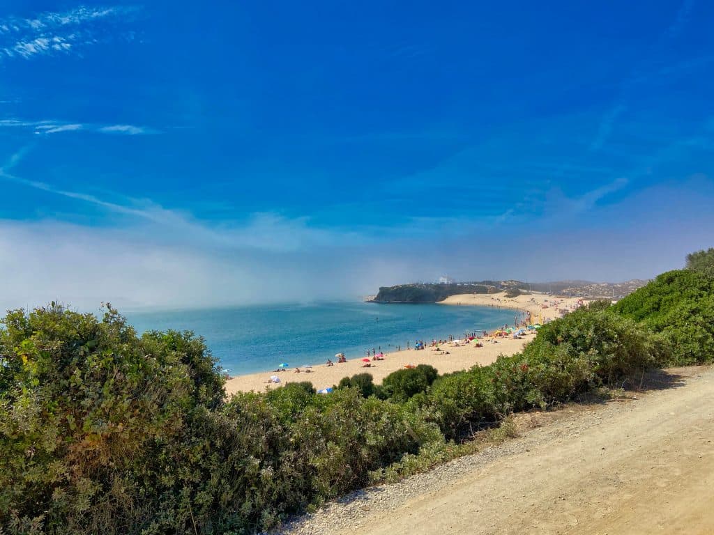 A beach in vila nova the milfontes.