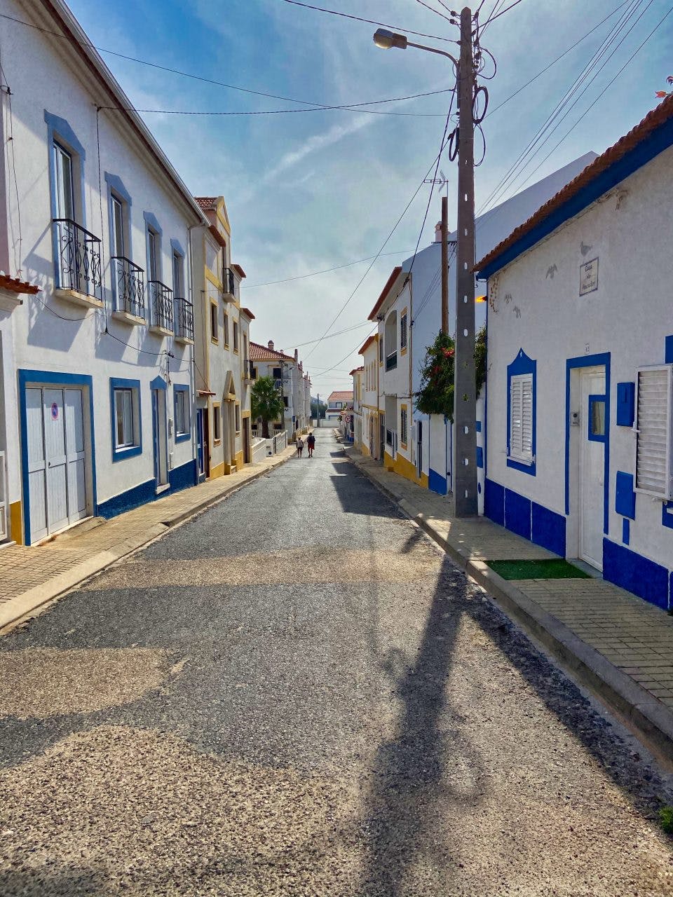 A street in Vila Nova de Milfontes. 