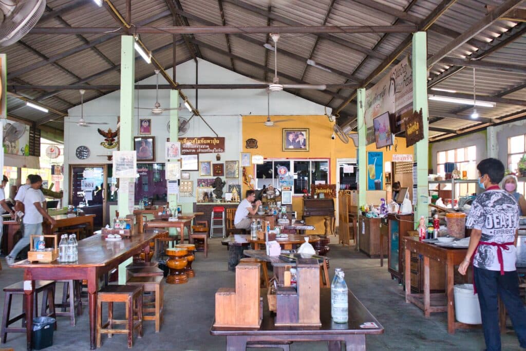 The inside of ta puy noodle restaurant.