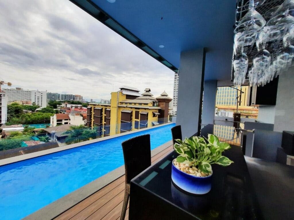A view over the city from the Ama's Boutique Hotel in Chiang Mai. 