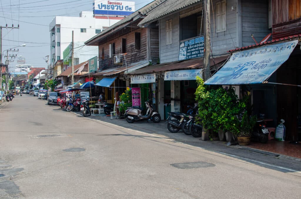 A street in Phrachuap Khiri Khan