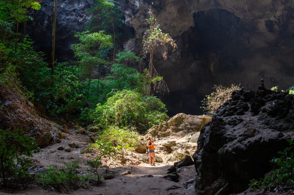 The inside of Phraya Nakhon Cave.