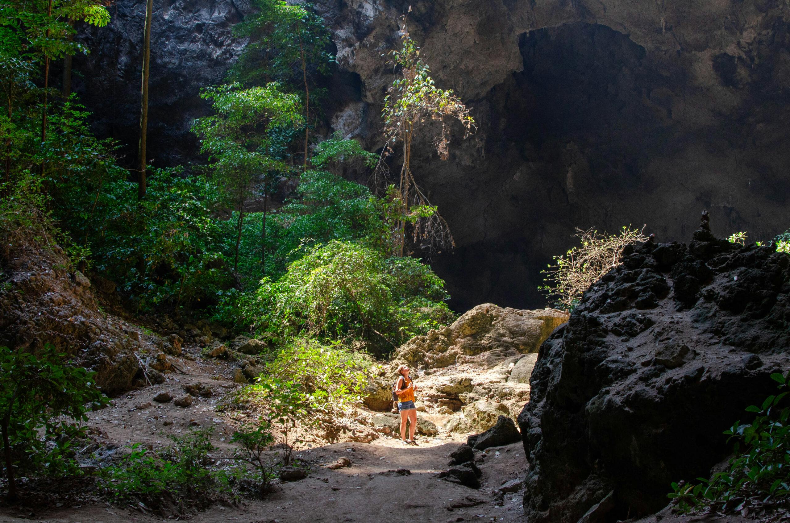 The inside of Phraya Nakhon Cave.