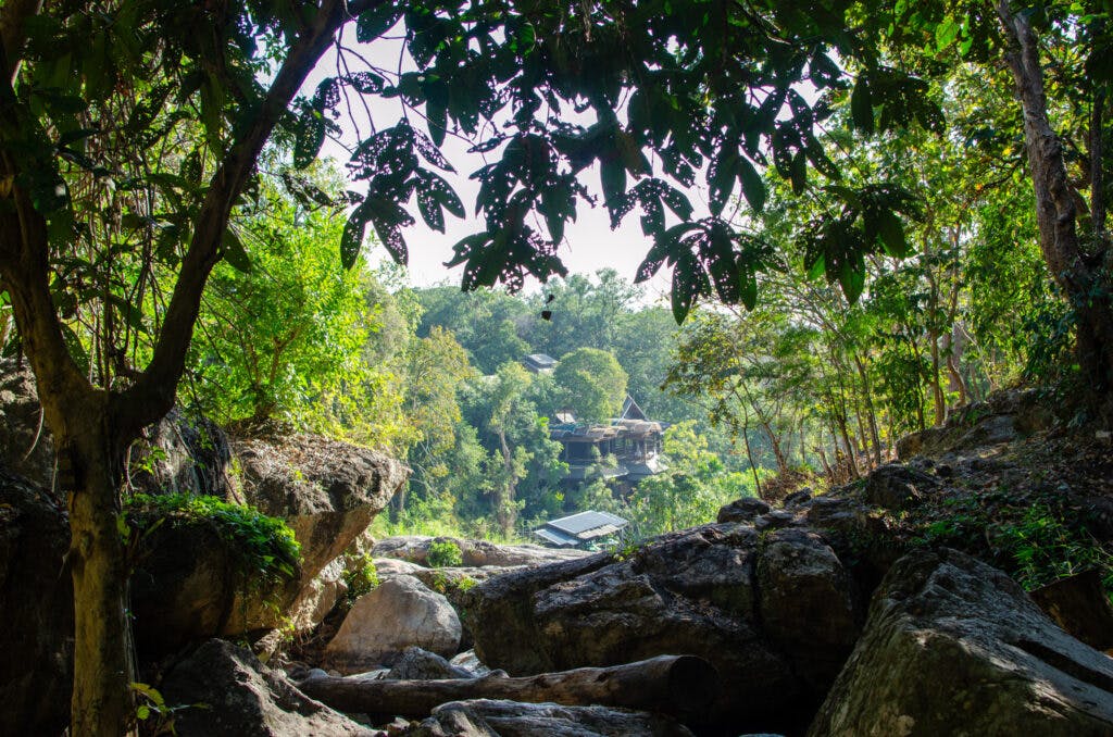 A view from the waterfall in doi suthep. 