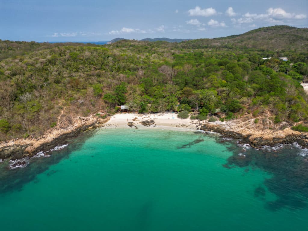 Blue water, white sand, beach, koh samet