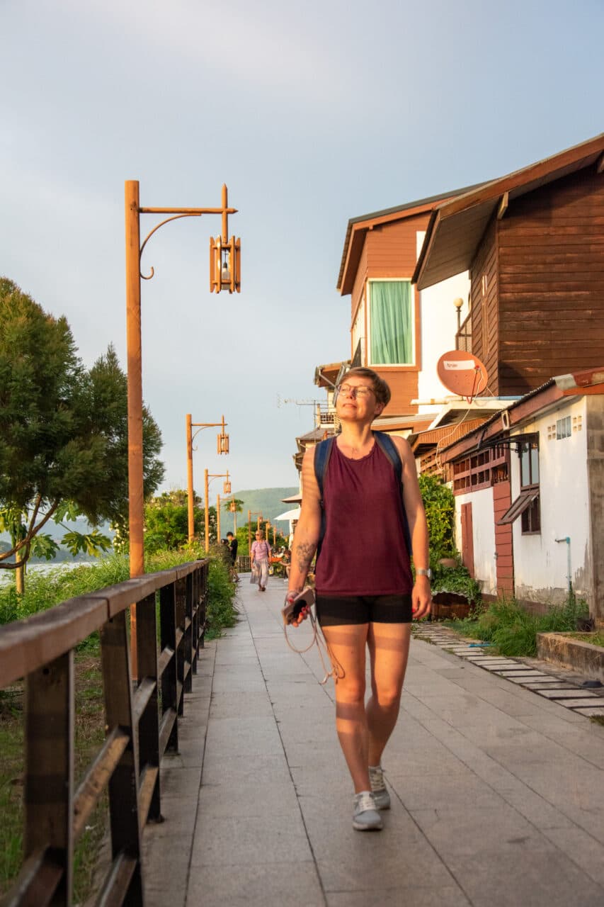 Chiang Khan, Thailand, sunset