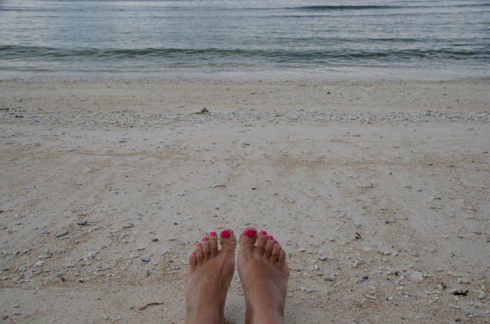 I really felt relaxed there…