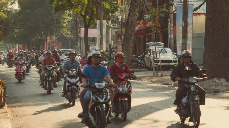 Motorbike traffic in Saigon