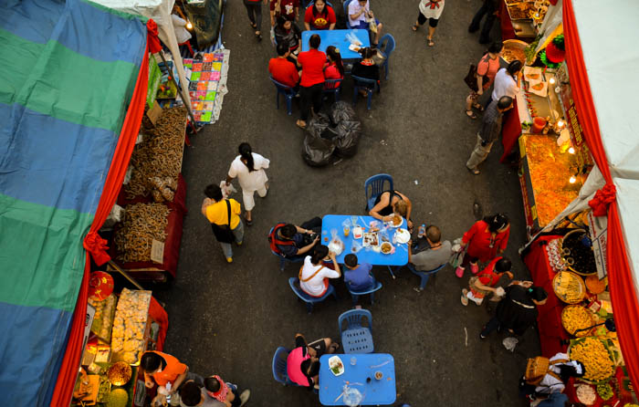 The main attraction of the market was of course the food