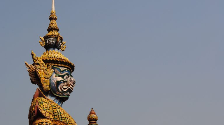 Statue at Grand Palace in Bangkok