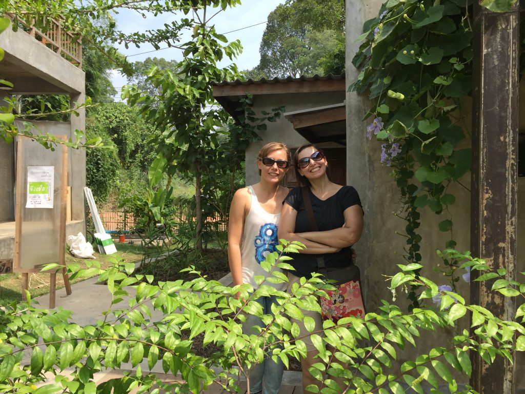 Joanna and Cel at Baan Kang Wat Artist Village in Chiang Mai