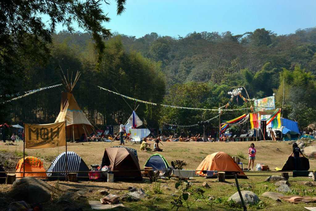 The premises of Shambhala in Your Heart Festival at the Chiang Dao Youth Camp