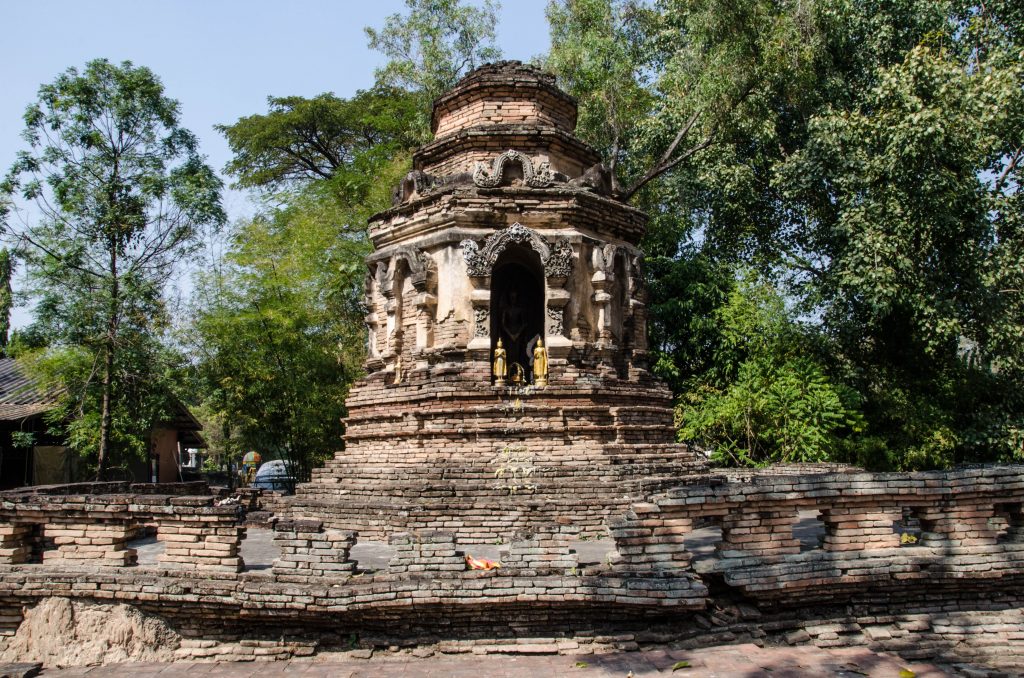 A chedi at Wat Jed Yod